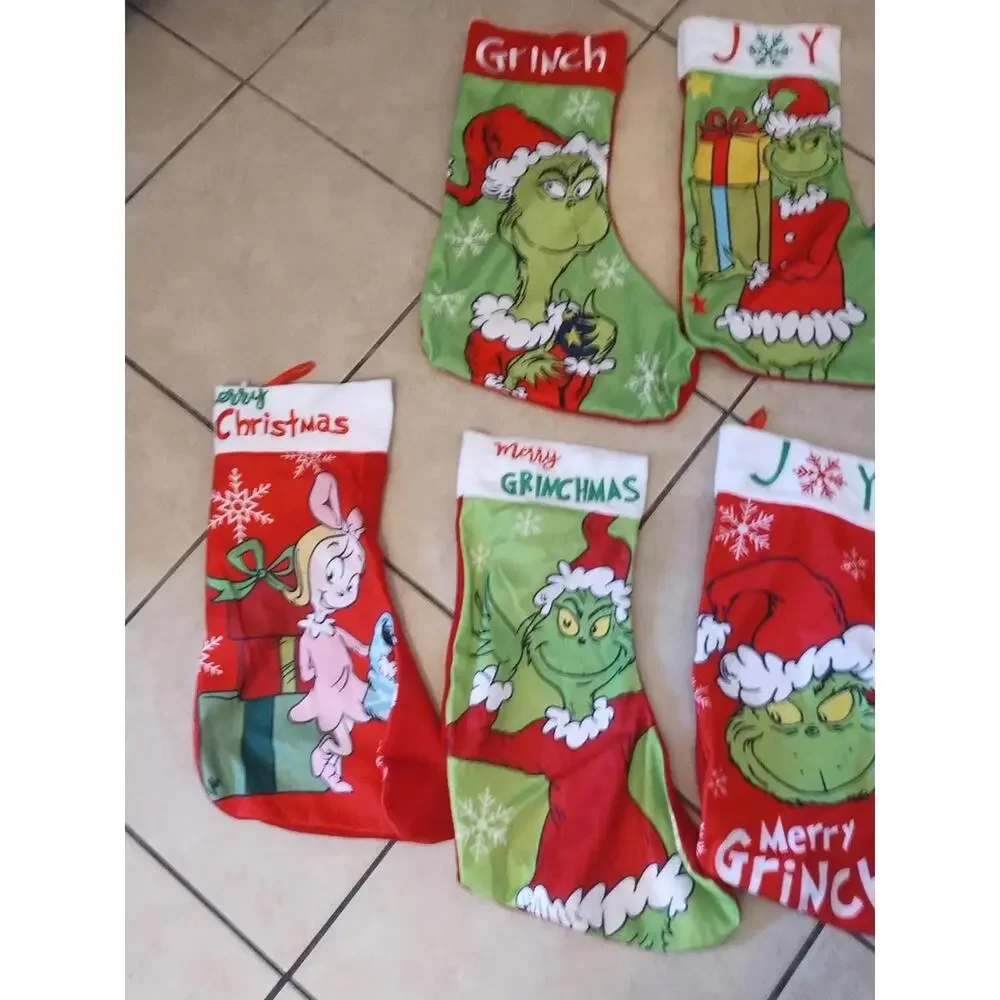 Handmade‎ the Grinch Christmas stockings